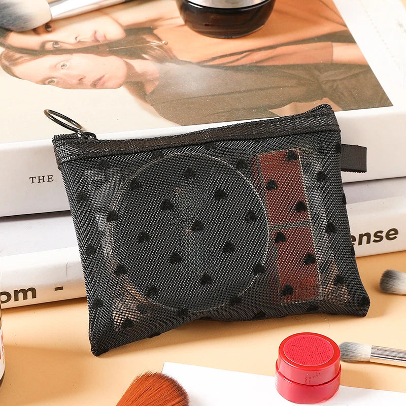 Mesh Cosmetic Travel Storage Makeup Bag Organiser
