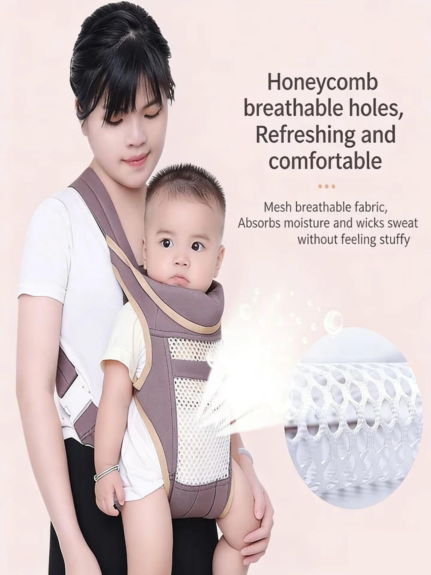 Baby Carrier Three-in-one Baby Carrier Ergonomic Kangaroo Infant Kid Sling  Back Front Facing Backpack Wrap Baby Bag 0-36 Months