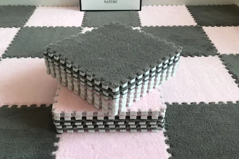 1-20 Pcs Padded Carpet for Baby Carpet Eva Foam Puzzle Carpet Soft Plush Children's Mat in Children's Room Keep Warm Playmat