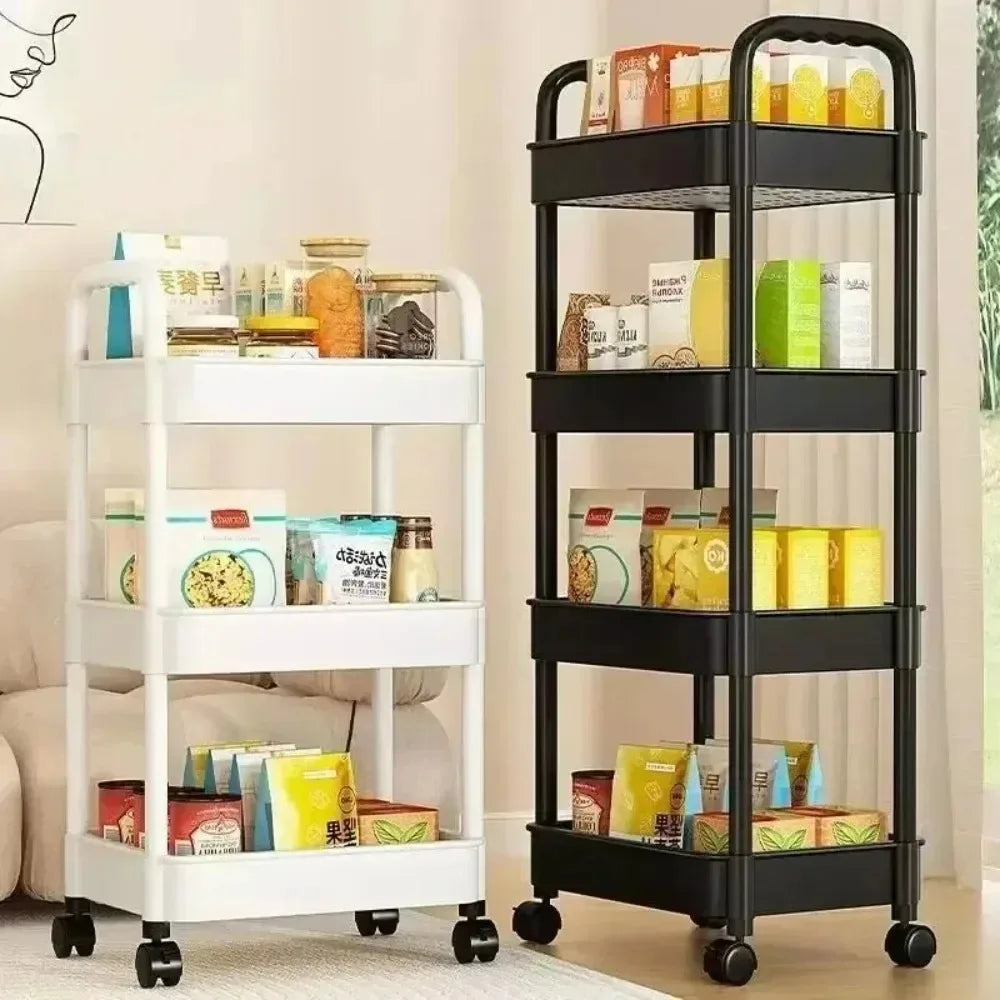 Mobile Kitchen Bookshelf Storage