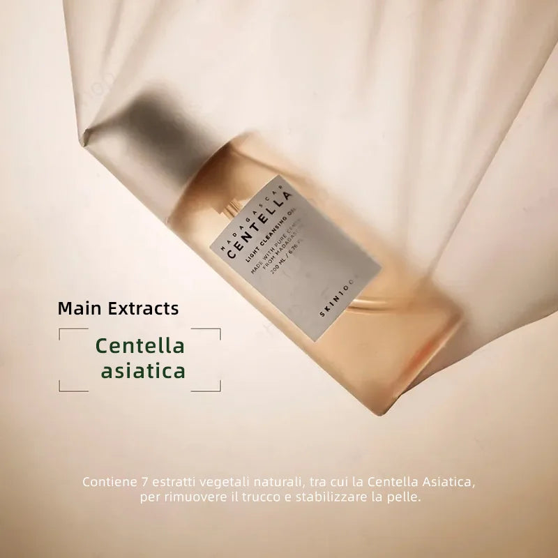 Korean Centella Brightening Face Moisturising Cream and Makeup Cleaning Oil Skincare Products Set