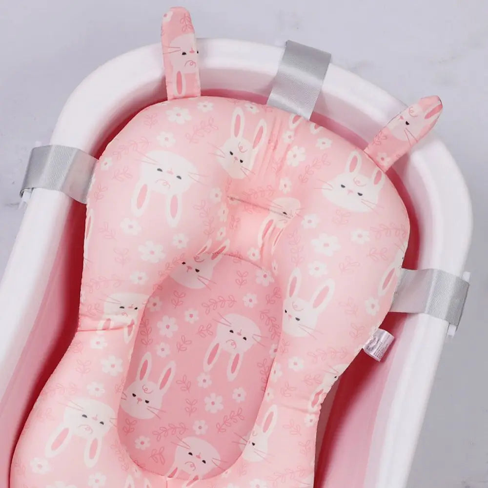 Cartoon Safety Bear Rabbit Security Baby Bath Cushion Infant Bathtub Pad Newborn Bath Seat Shower Support Mat