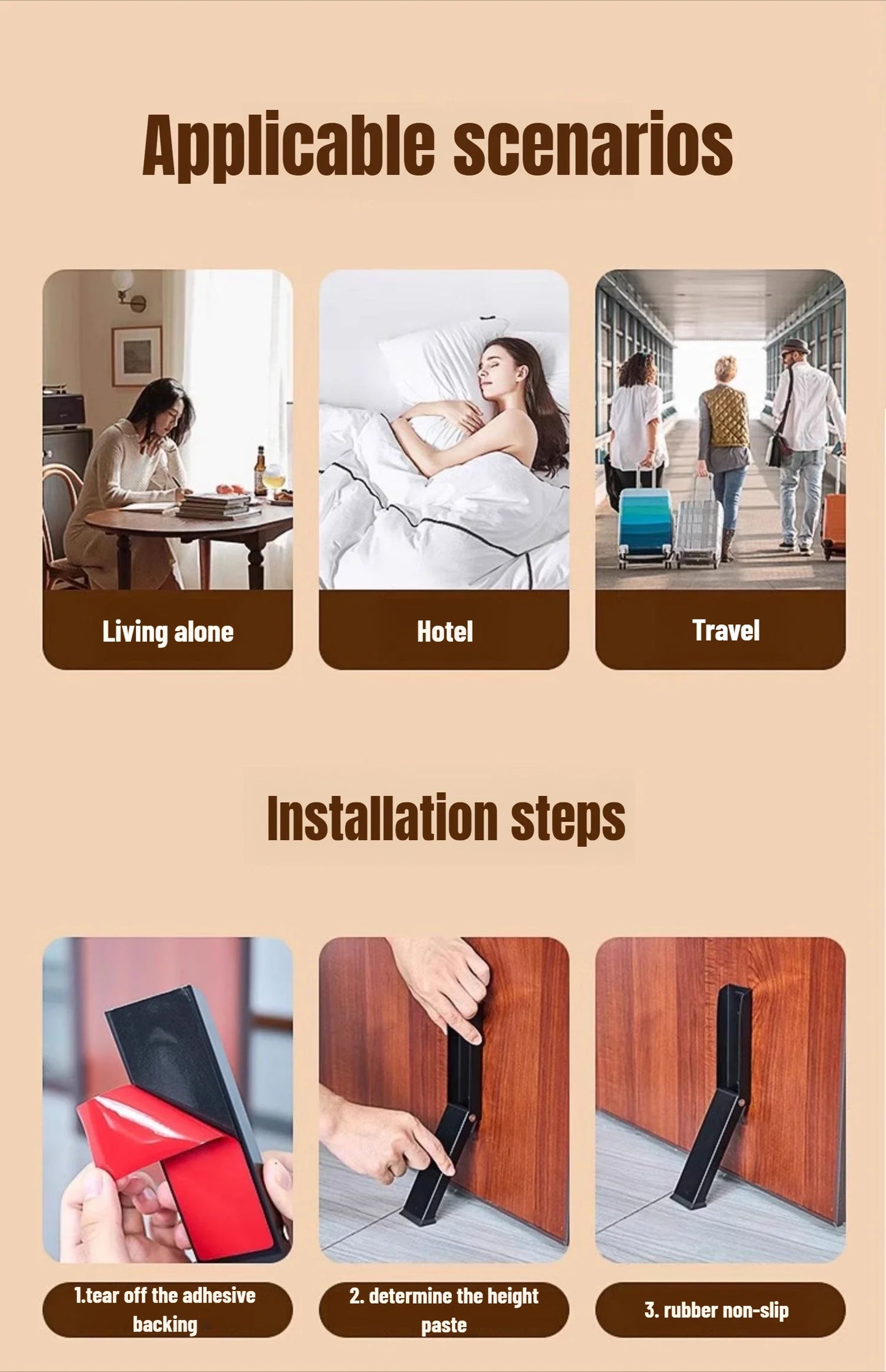 Self-Adhesive Doorstop Safety Magnet