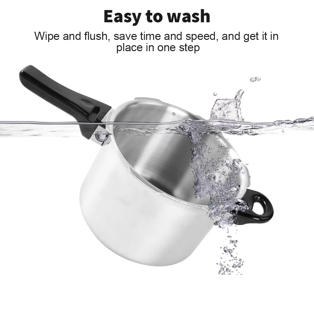 3/5/7/9 Litre Home Dual Handle aluminum Pressure Cooker Kitchen Catering Cookware UK