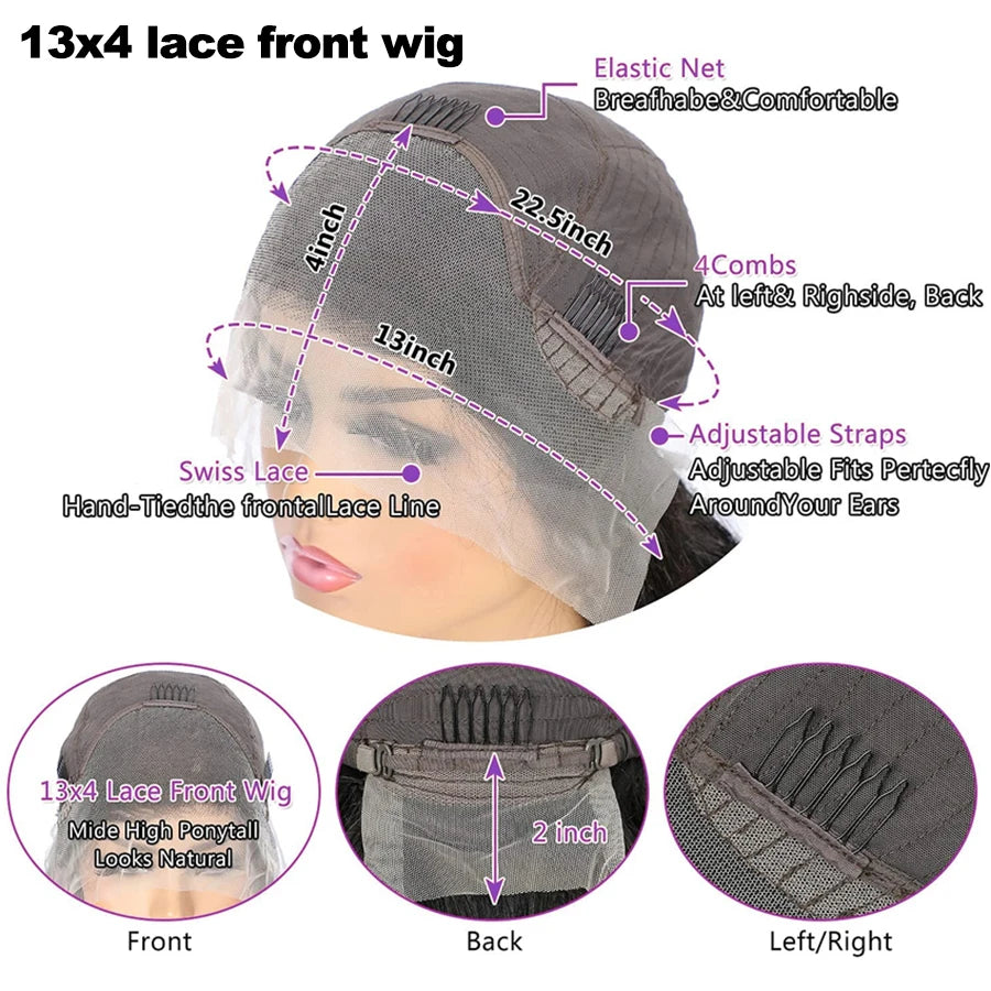 Human Hair Wigs On Sale Clearance 13x4 Hd Transparent Lace Front Wig Human Hair 26 28 30 Inches Long Straight Wig Brazilian Hair