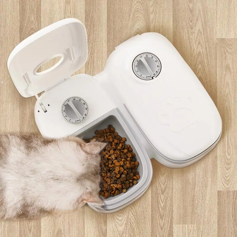 Smart Pet Food Feeder – Automatic Timer-Controlled Dry Food Dispenser for Cats & Dogs