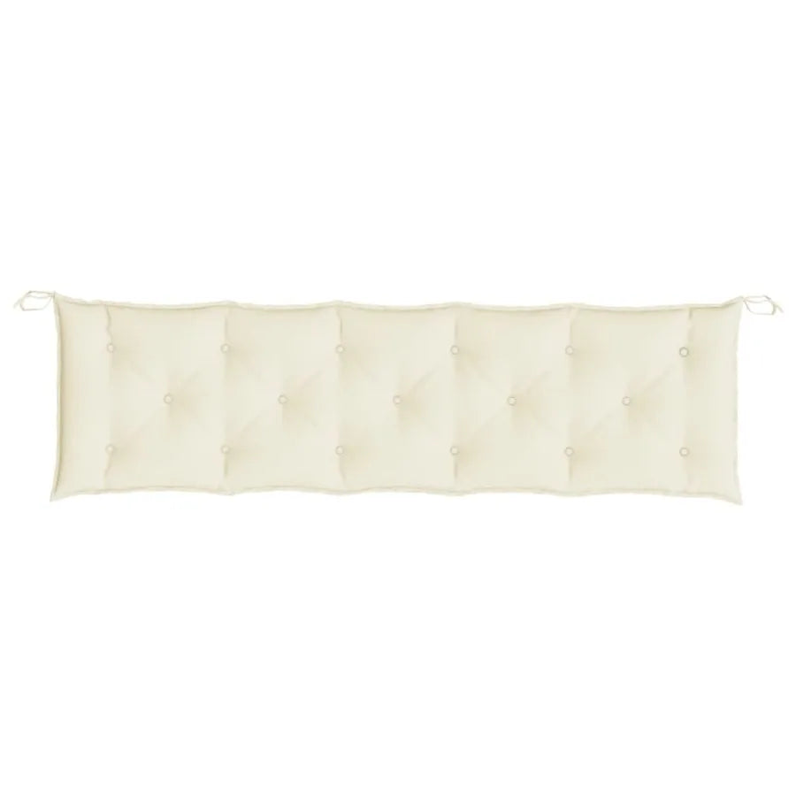 Garden Bench Cushion Cream White 70.9x19.7x2.8 Oxford Fabric