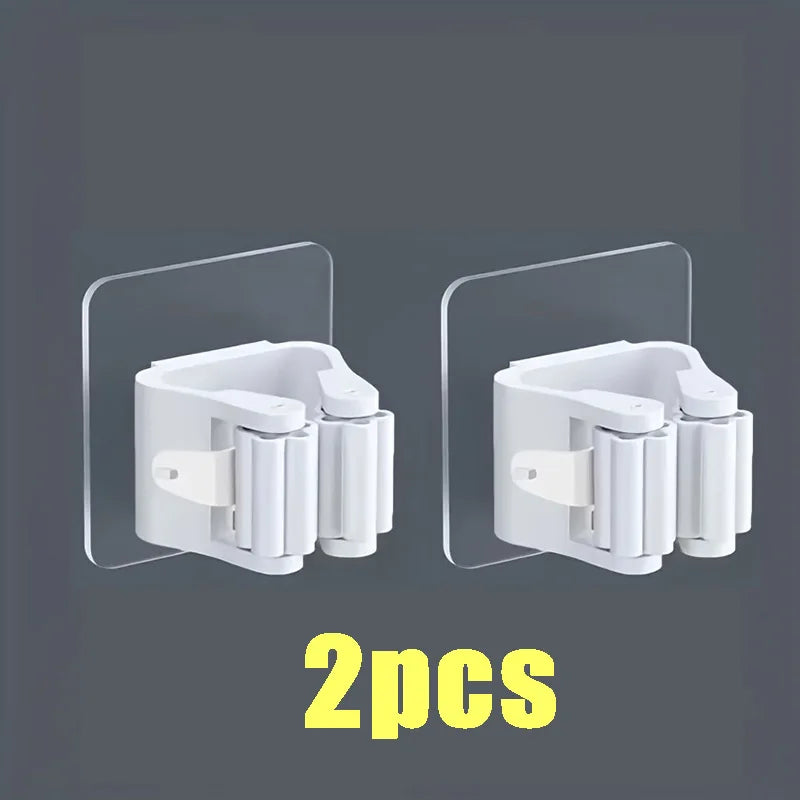 10Pc Wall Mounted Mop Organiser Holder