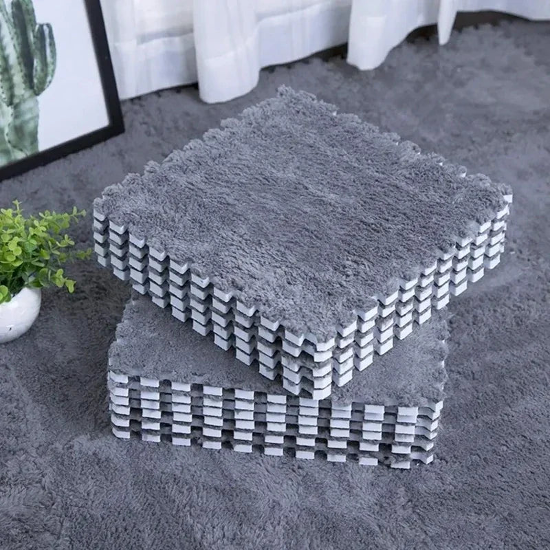 1-20 Pcs Padded Carpet for Baby Carpet Eva Foam Puzzle Carpet Soft Plush Children's Mat in Children's Room Keep Warm Playmat