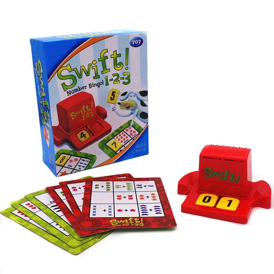 English Words & Numbers Puzzle Game