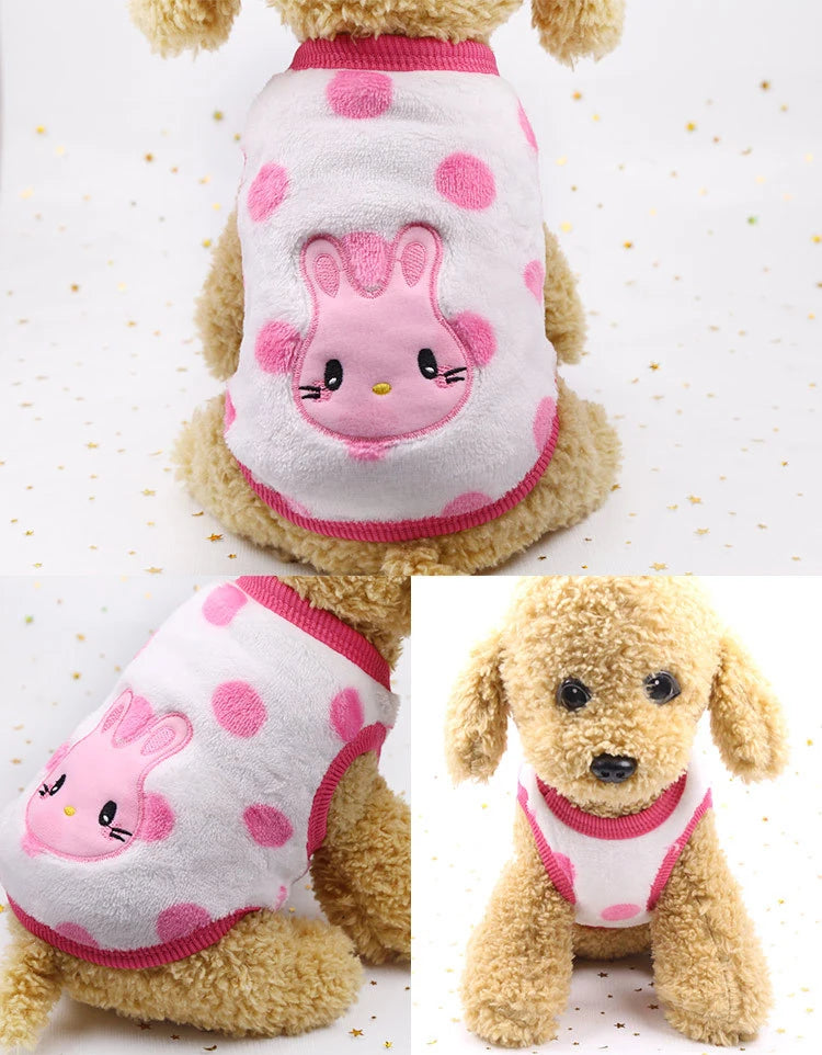 Cute Fleece Dog Winter Coat