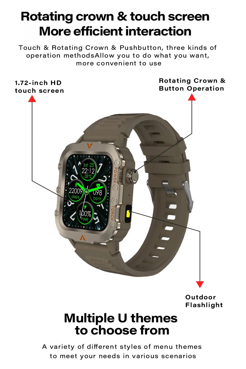 Bluetooth Call Smart Watch Xiaomi Android 2025