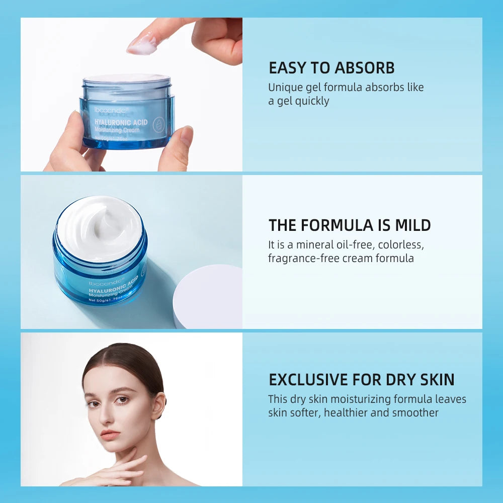 Hyaluronic Acid Gel Cream Hydrating Face Moisturiser