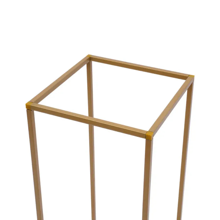 10PCS Gold Metal Wedding Flower Stand Floor Vases Flowers Column Road Lead Rack For Party Event Anniversary