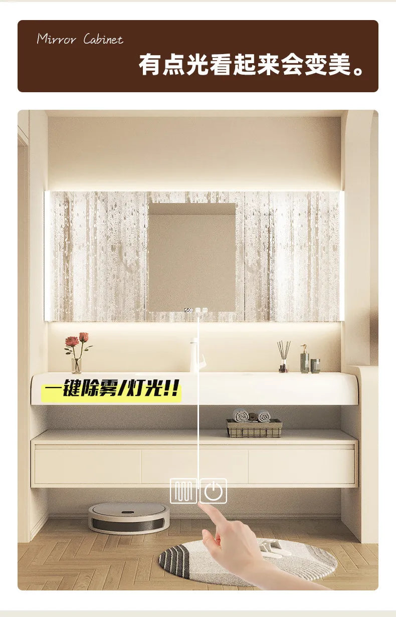 Modern Makeup Bathroom Cabinet Aesthetic Compact Organiser Minimalist Bathroom Cabinet Sink Princess Vestidores Salon Furniture
