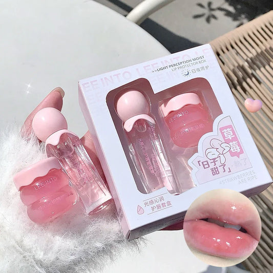 Strawberry Lip Balm Set