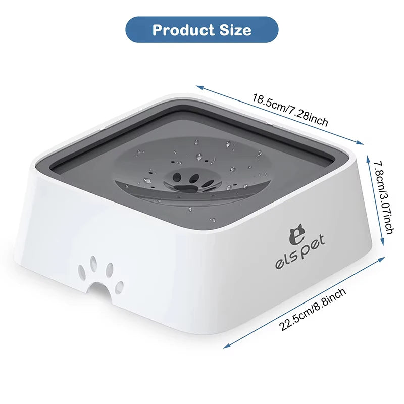 No-Spill Pet Water Bowl – Slow Feeder Drinking Dish for Dogs & Cats