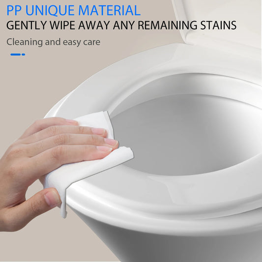BRIEFNESS O-Type Toilet Seat Slow-Close Oval Cover - Durable Quick-Release Hinges, Anti-Scratch Easy Install Compact Commode Lid