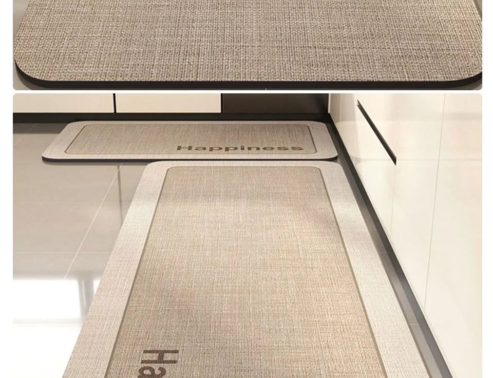 Kitchen Rug Super Absorbent Kitchen Mat for Floor Non-slip Rugs Bathroom Mat Washable Kitchen Carpet
