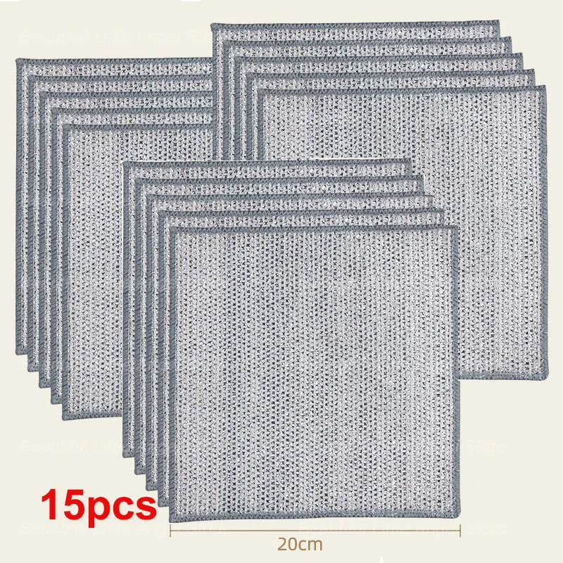 Thickened Steel Wire Cleaning Non-Scratch Cloth