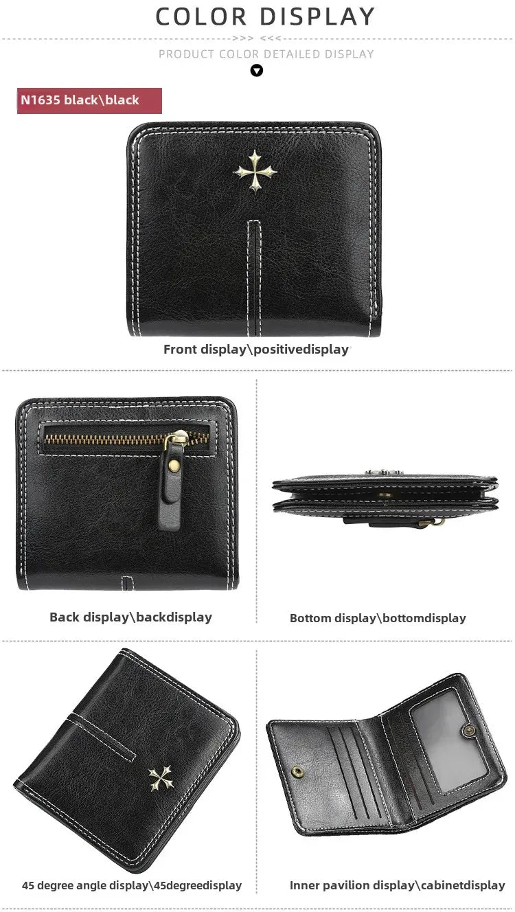 Mini Women Wallets Free Name Engraving Fashion Small Wallets Zipper PU Leather Quality Female Purse Card Holder Wallet