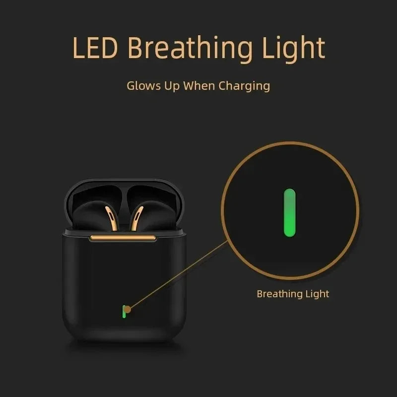 Hot selling J18 Wireless Bluetooth HiFI In Ear Stereo Microphone Waterproof Noise Reduction Sports Game Music Earphones