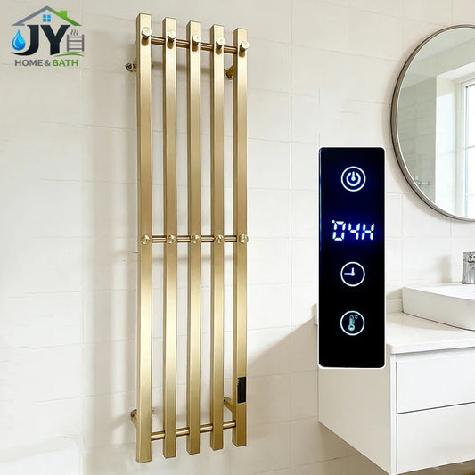 Bathroom Electric Towel Warmer Heated Towel Rack  Plug-in/Hardwired Towel Radiator 120CM 3/4 Bars Wall Mount Towel Dryer