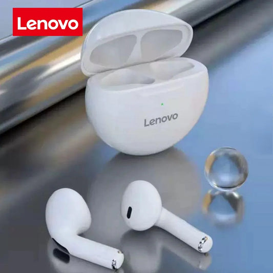 Lenovo Semi-In-Ear Wireless Bluetooth Headphones Touch-Control Sports Headphones 3D Stereo Headphones Suitable for Gaming