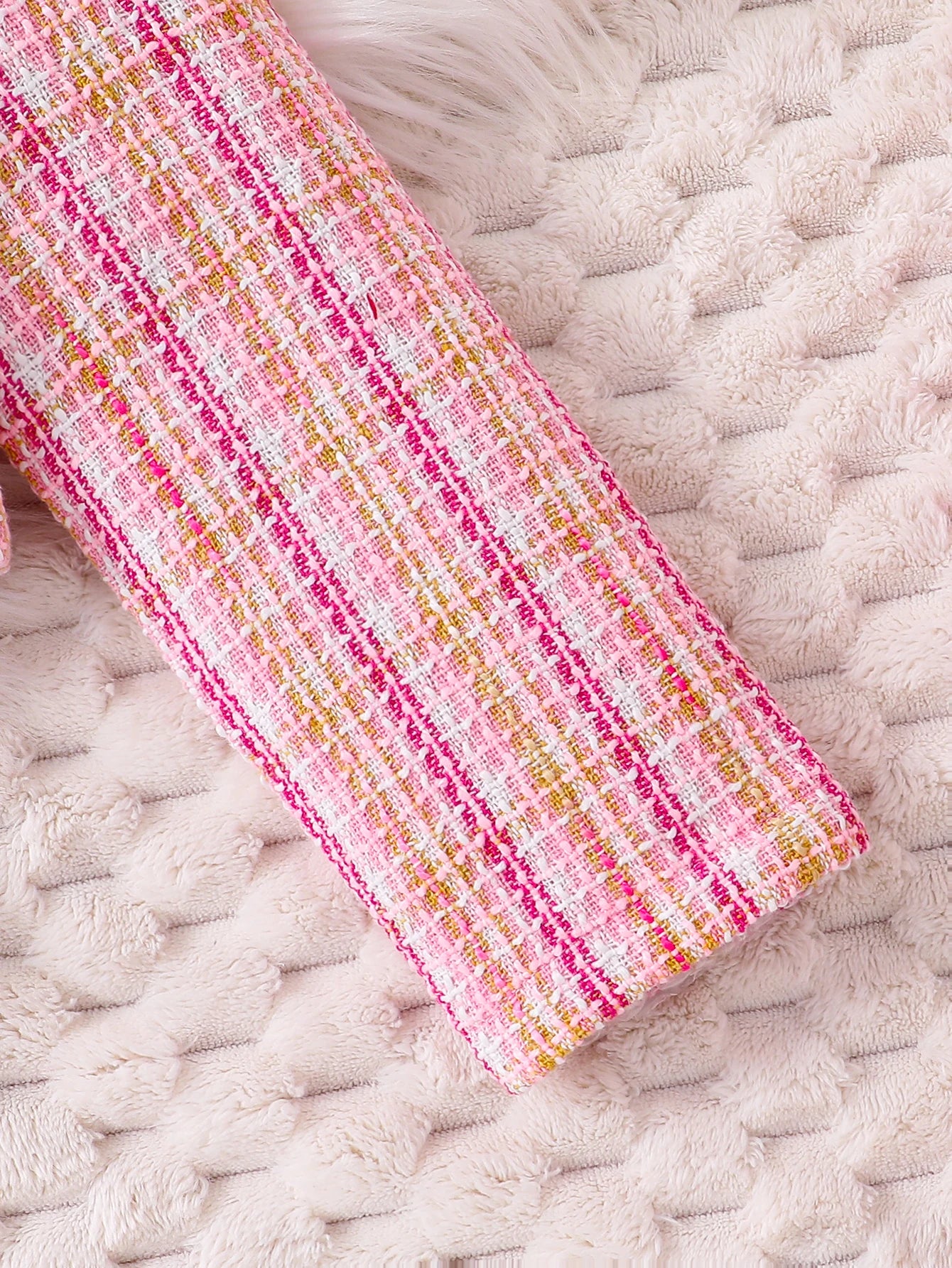 Girl's Pink Checkered 3-Piece Set