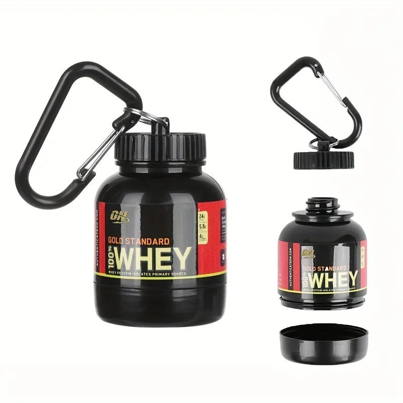 100ML Outdoor Protein Powder Container With Whey Keychain