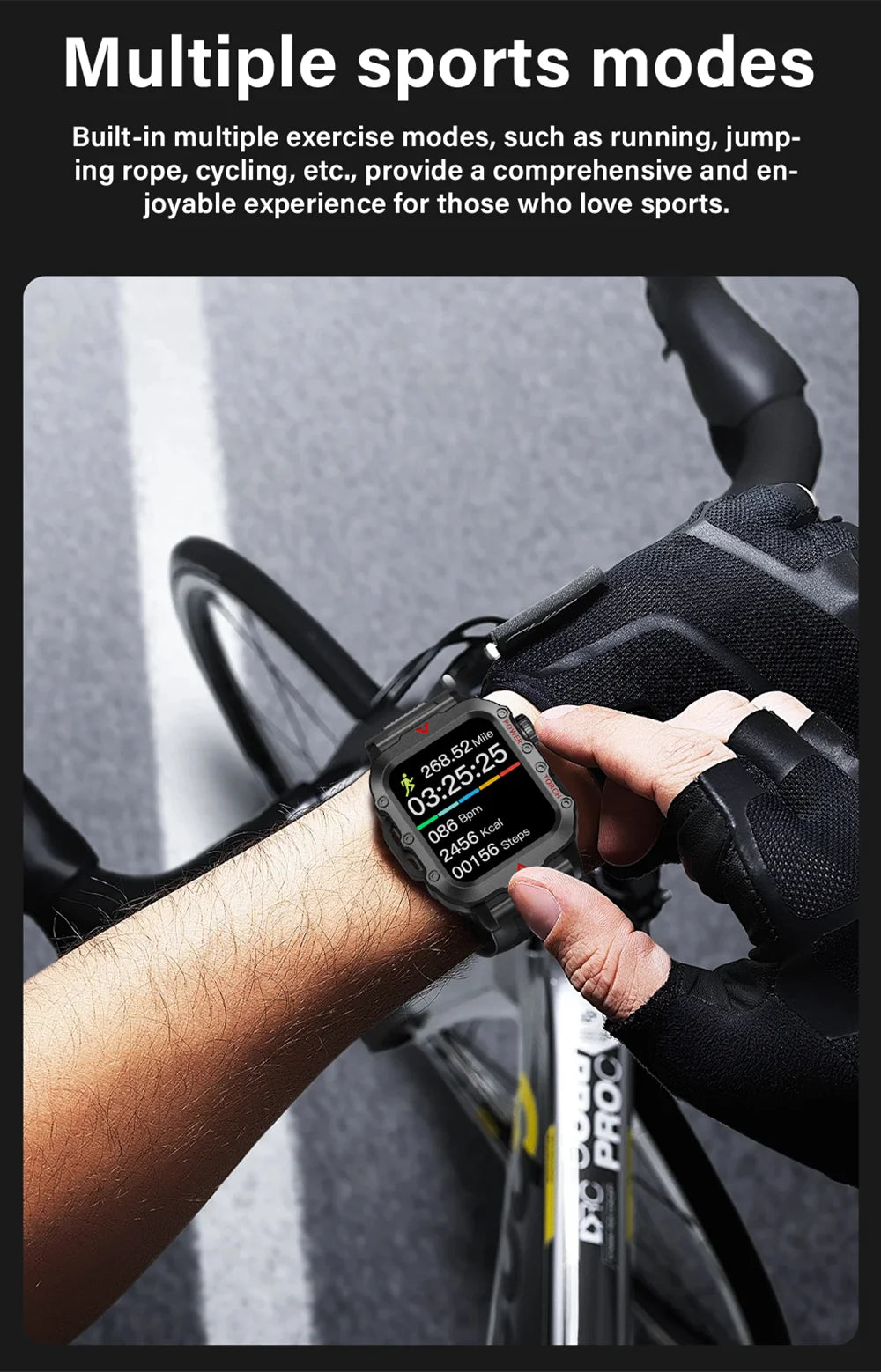 LAXASFIT LED Bluetooth Smart Watch