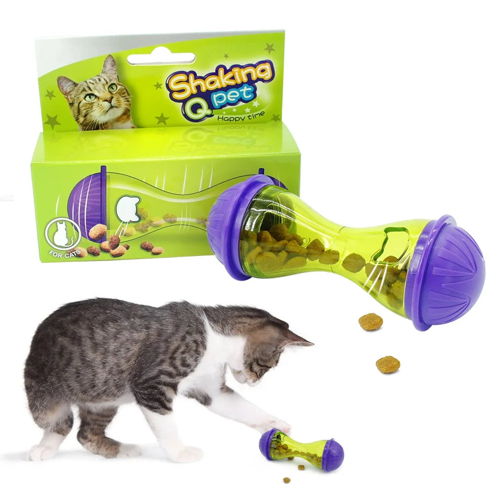 Pet Fun Feeding Toy – Interactive Cat & Dog Tumbler Feeder for Puppies and Kittens, Exercise and Treat Dispenser