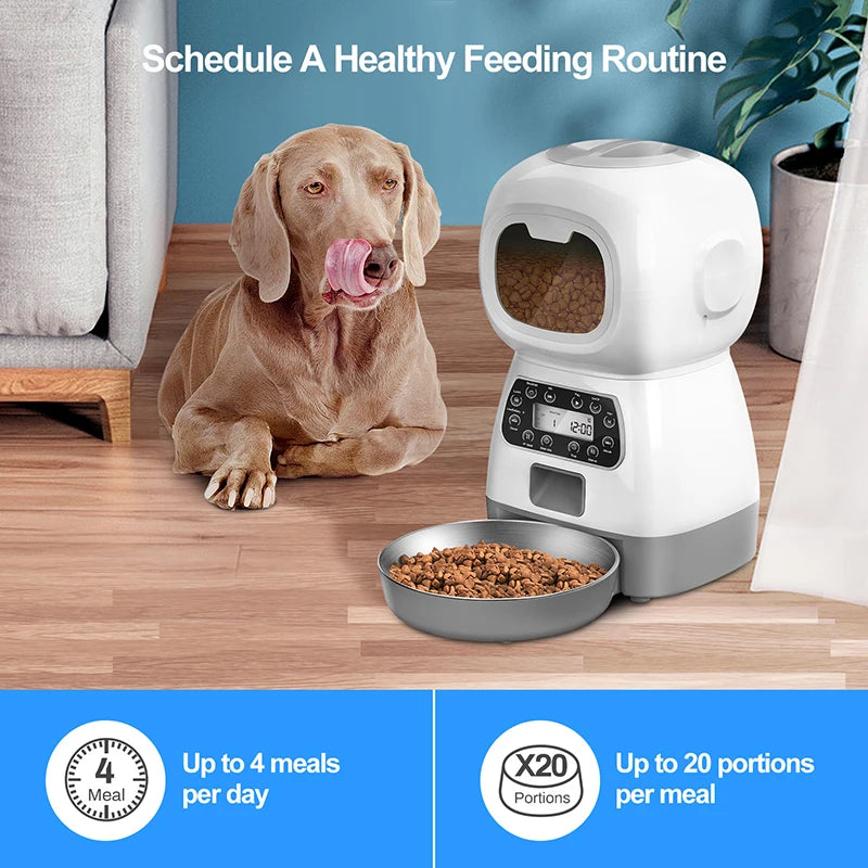 Intelligent Automatic Pet Feeder – Precise Cat & Dog Feeding Device