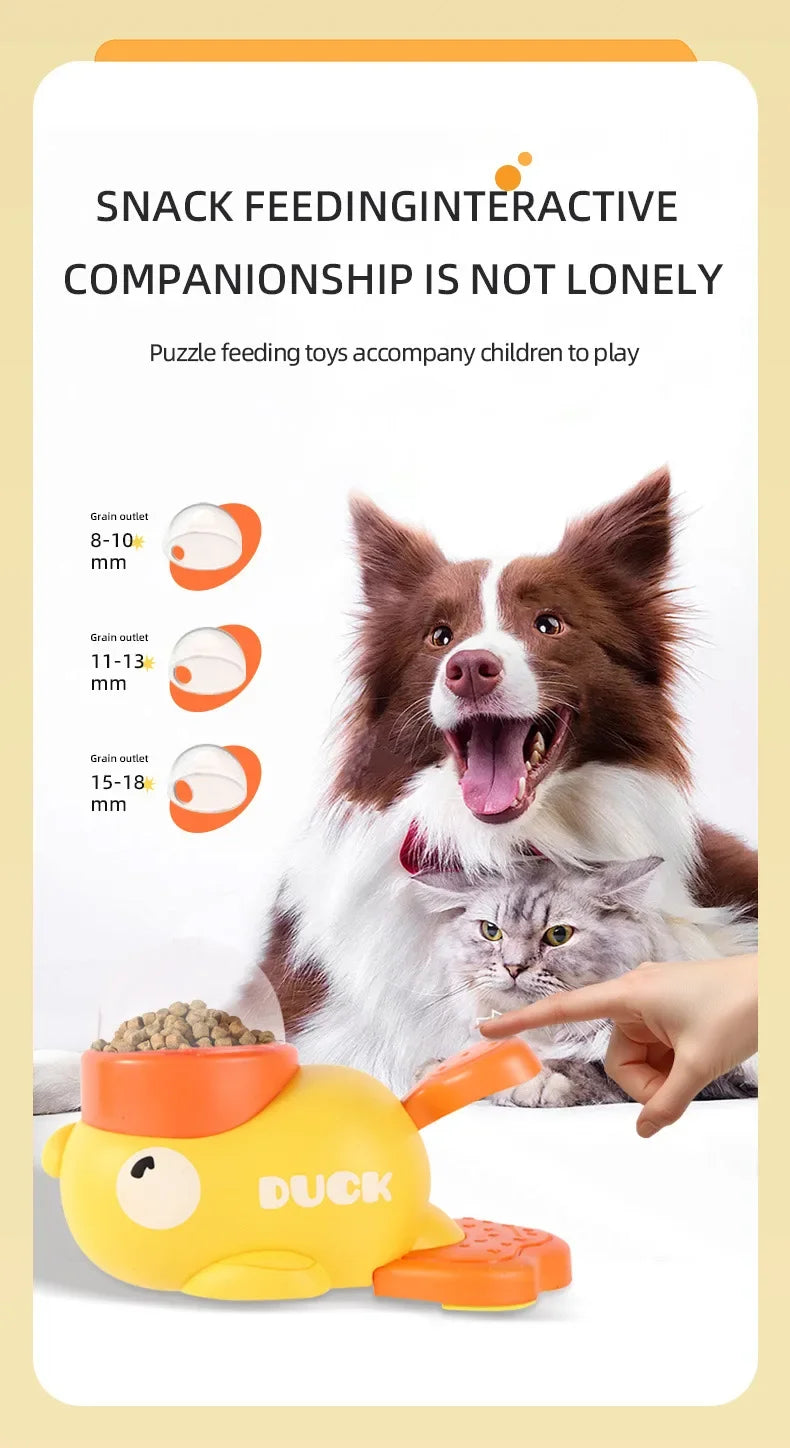 Duck-Shaped Pet Toy Feeder – Eco-Friendly, Non-Toxic Foraging Toy for Birds & Small Animals