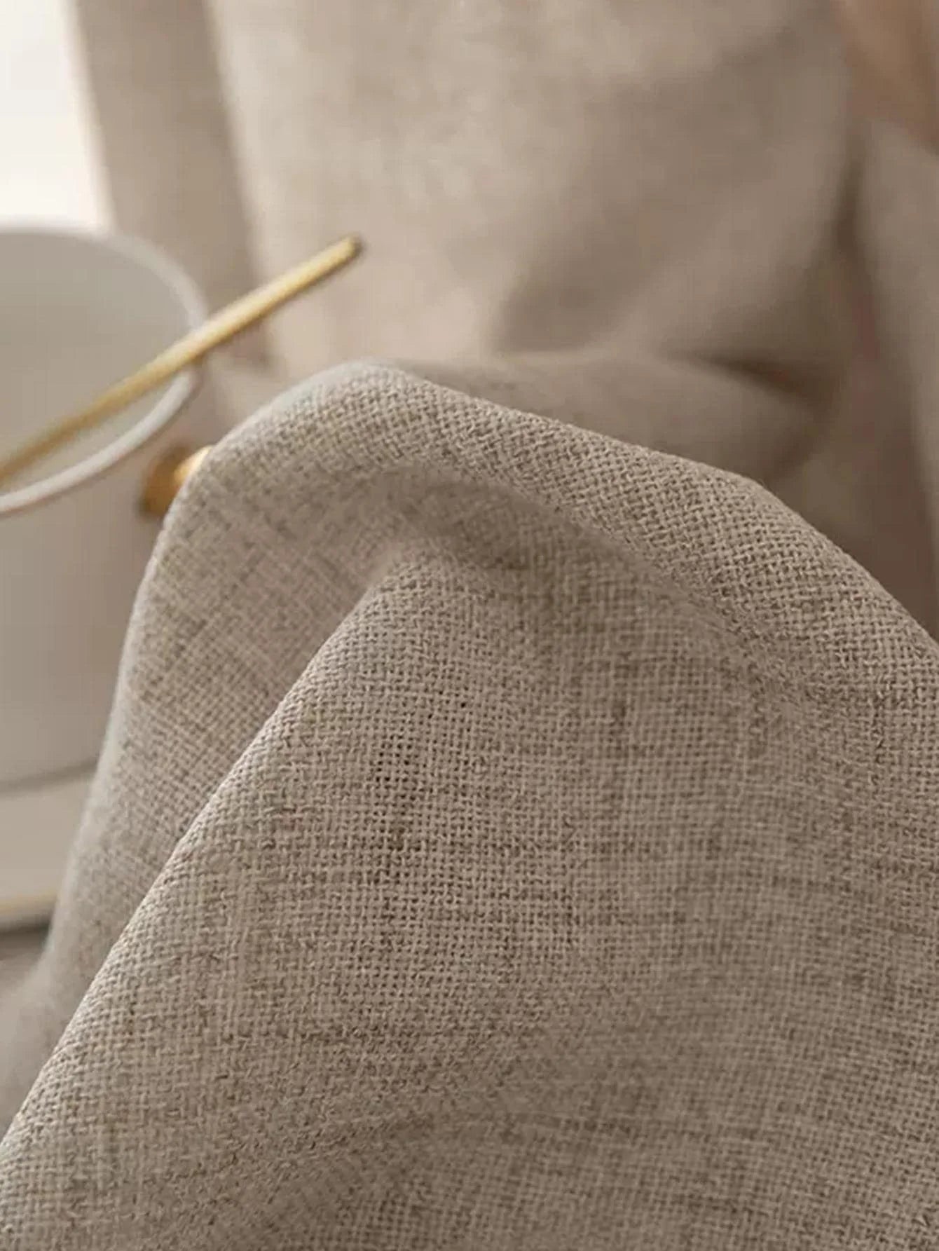Japanese style thickened cotton and linen semi shading curtains for bedrooms, living rooms, and curtains