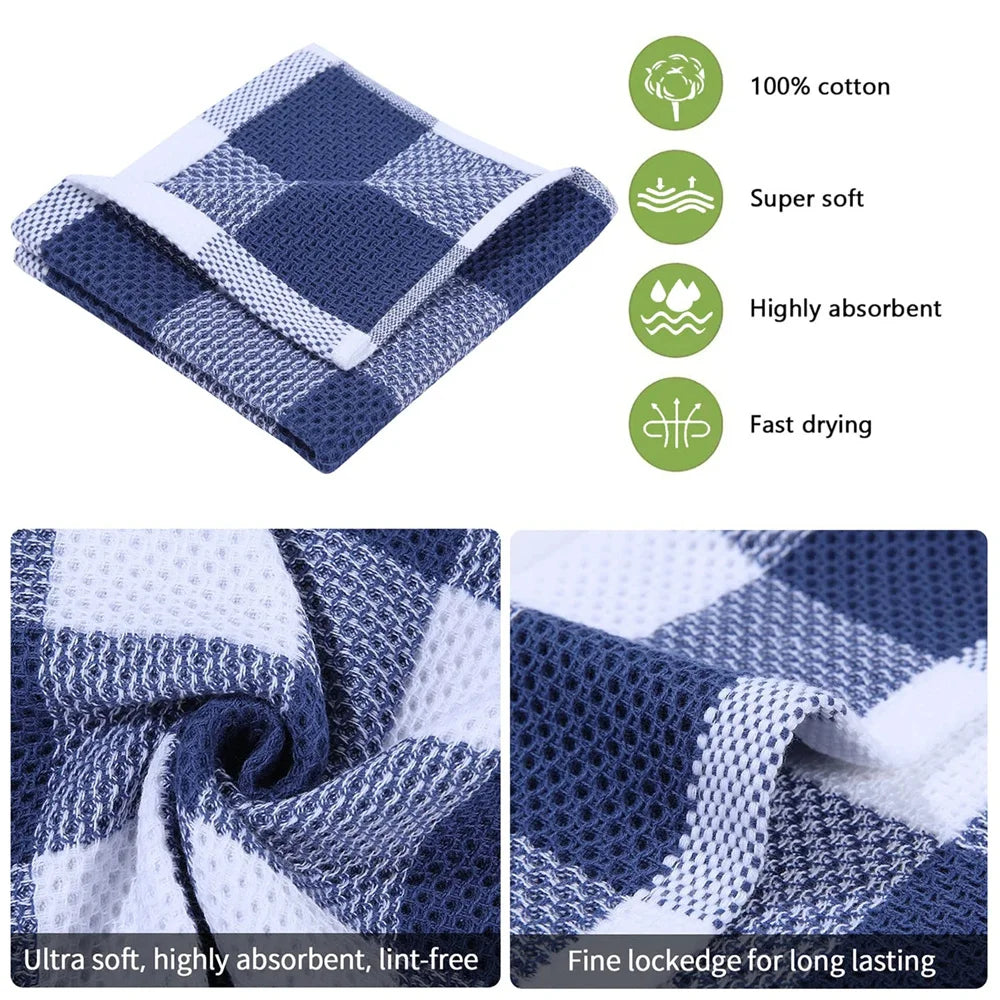 Olanly 100% Cotton Dish Cloth Towels