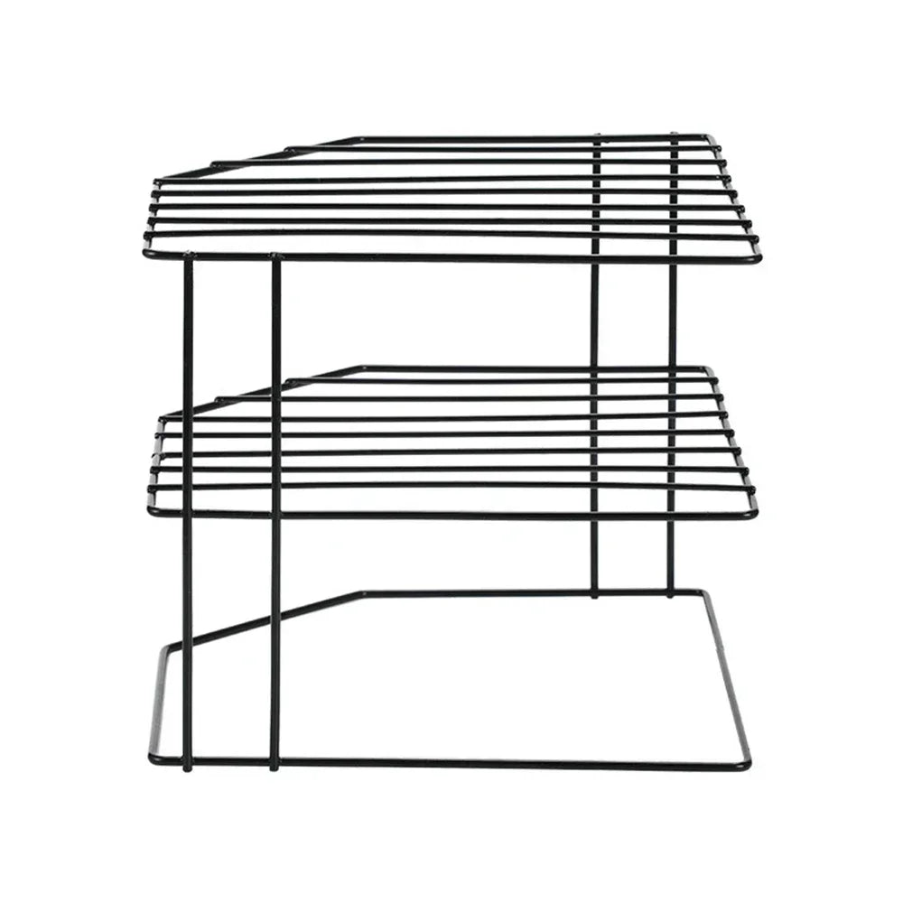 Kitchen Seasoning Corner Rack Pot Dish Food Sundries Organiser Rack Non Punching Portable Storage Table Kitchen Bathroom Holder