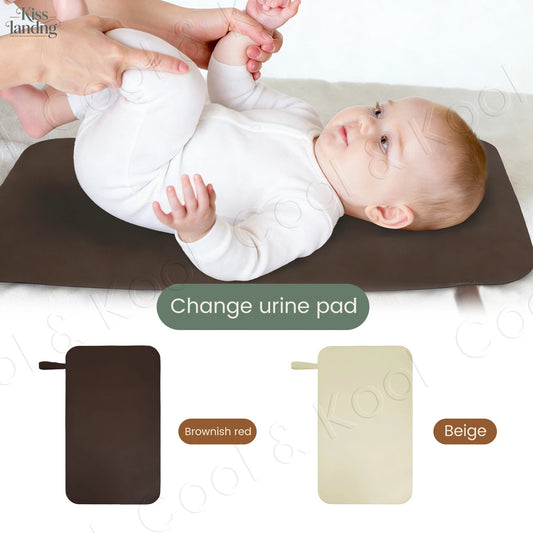 Waterproof Baby Changing Mat, Soft & Durable Faux Leather Surface for Easy Wipe-Clean Care at Home & Away