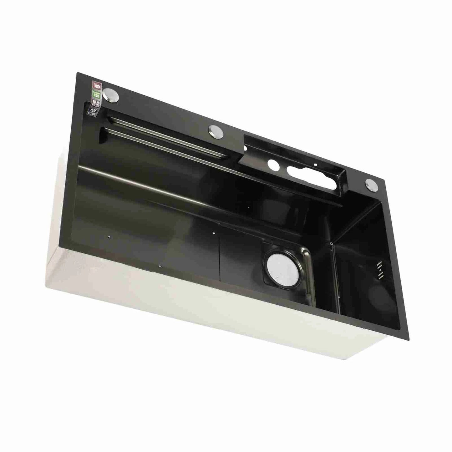 Smart Kitchen Sink Precision-Crafted Thick Gauge Brushed Stainless Steel-Digital Display Large Capacity Professional Washing