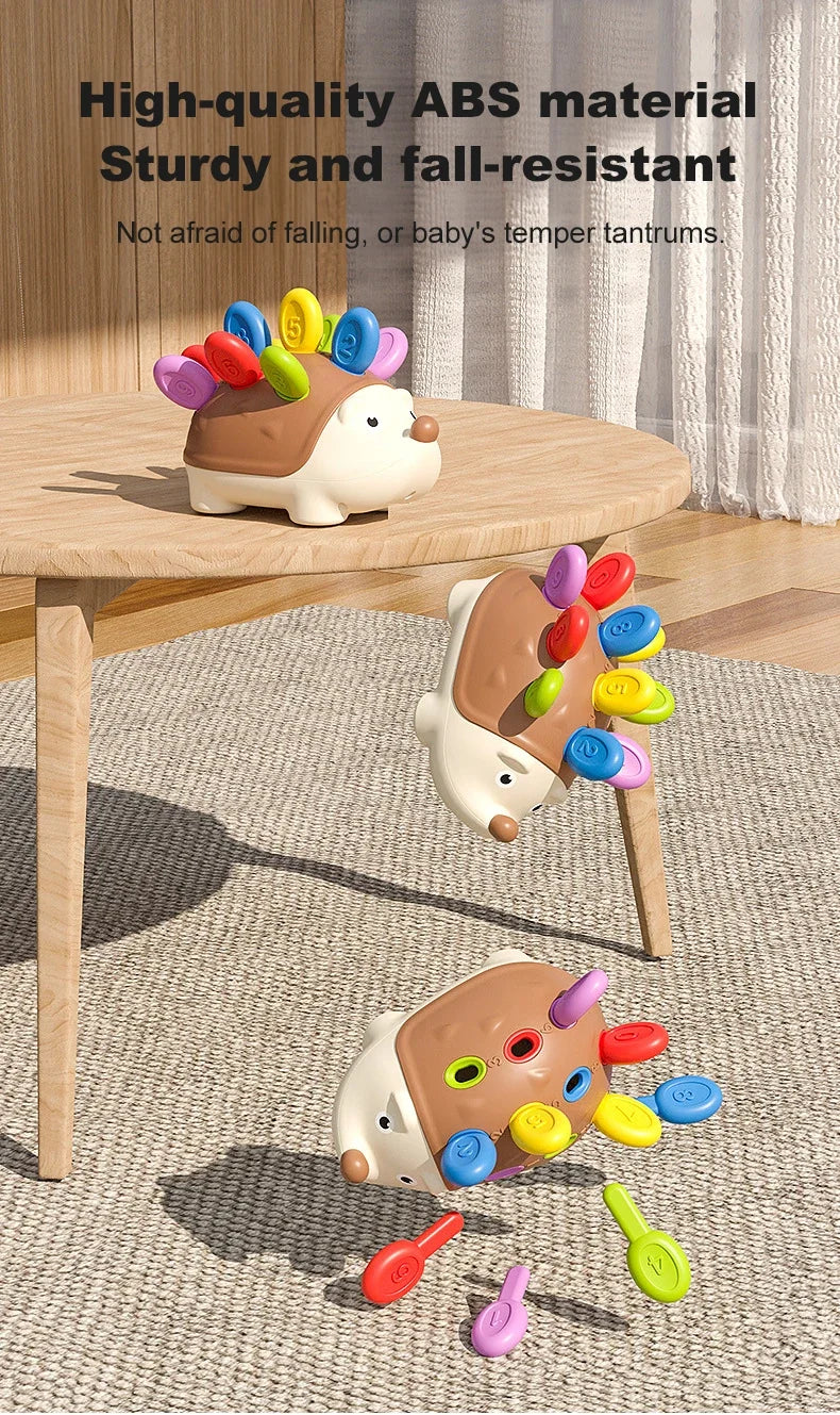 Montessori Baby Hedgehog Toy – Sensory and Fine Motor Educational Toy for Kids