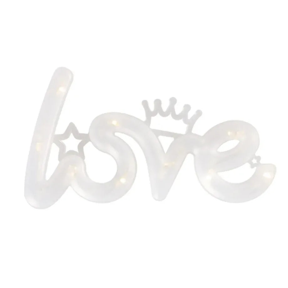 LED Love Luminous Lamp Romantic Confession Night Lights Happy Birthday Wedding Valentine Decoration Lamp Festive Party Supplies