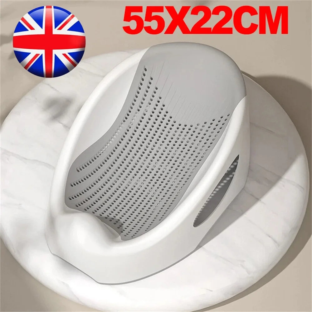 Baby Bath Tub Silicone Mesh Support Non Slip Base Newborn Foot Bath Bucket household Soft Touch Bathroom Bath Tub Gray