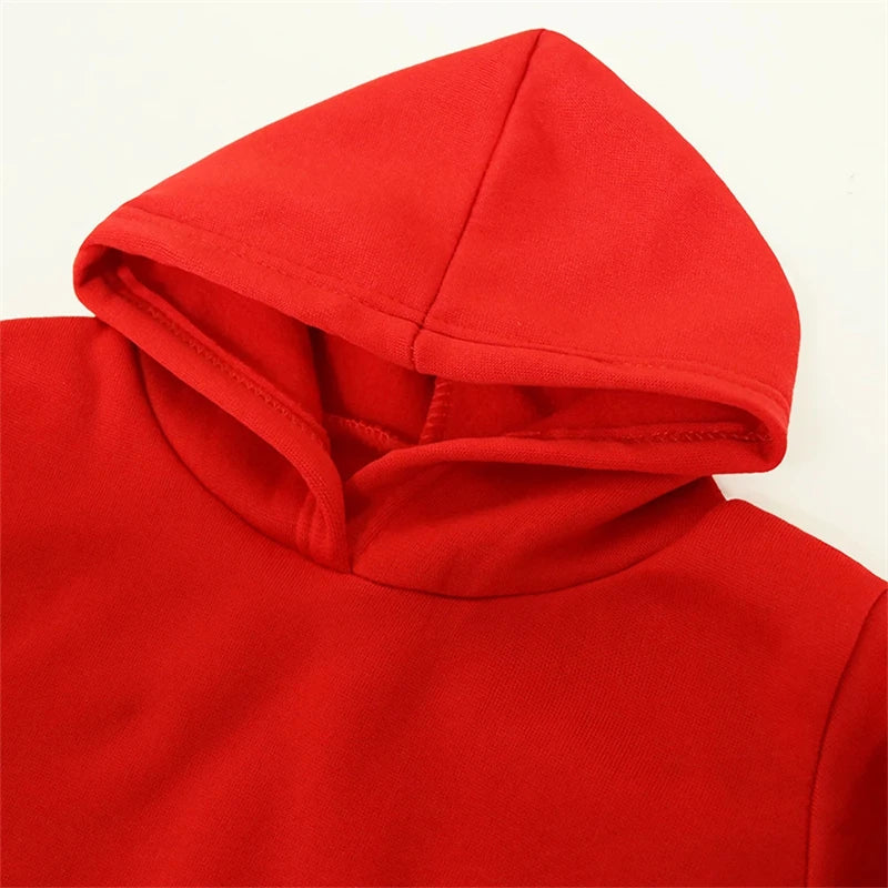 Solid Colour Children’s Hoodies – Casual Pullover Sweatshirts for Boys & Girls, Ages 3–12, Multiple Colours