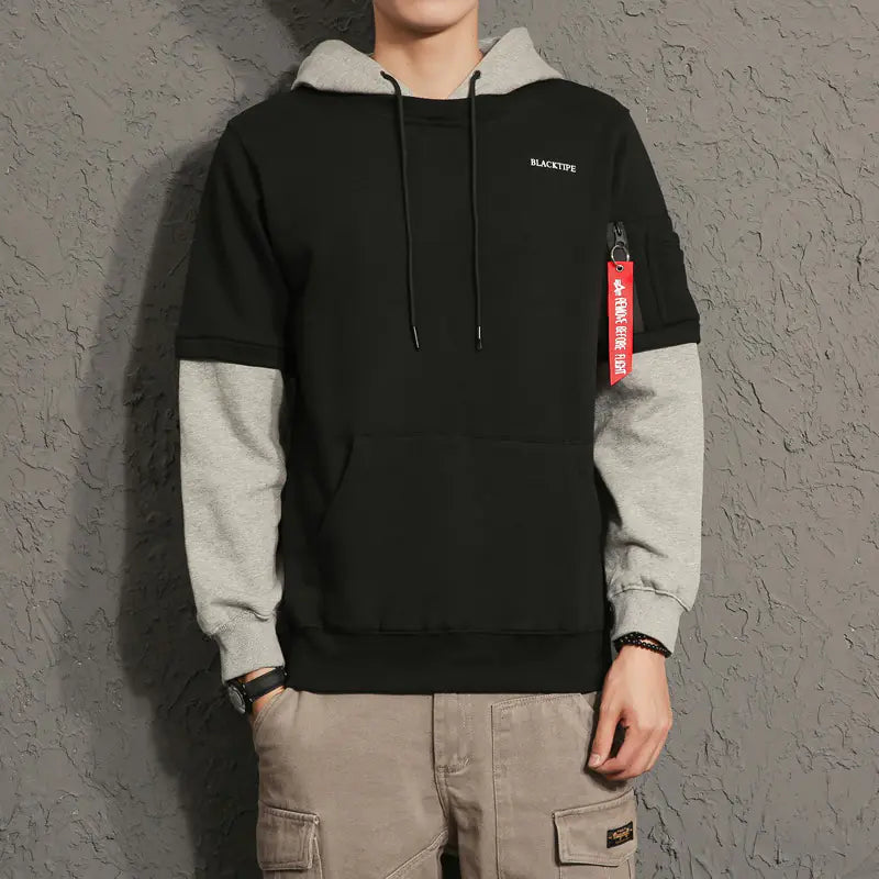 Men’s Japanese Style Hoodie – Casual Streetwear Hooded Top