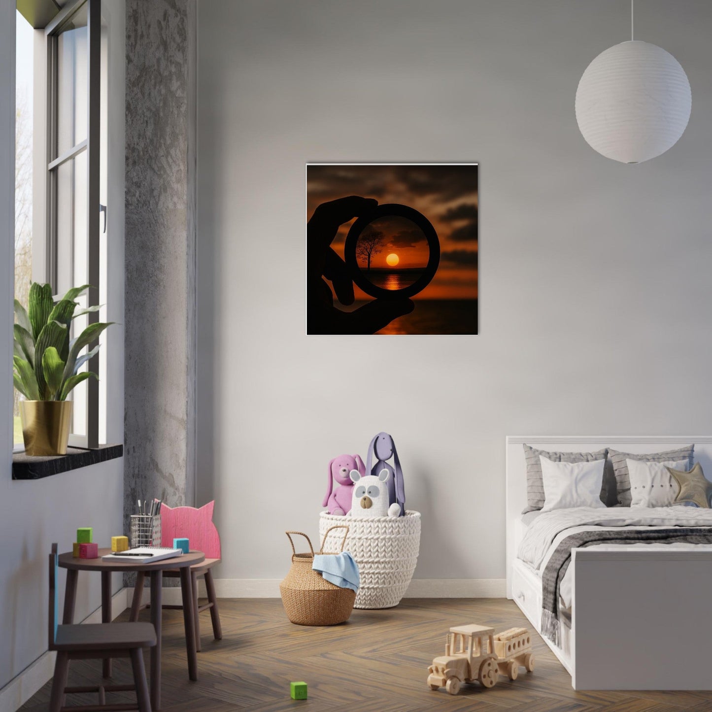 Sunset Through Lens Poster | Stunning Semi-Gloss Print | Perfect Wall Art Gift