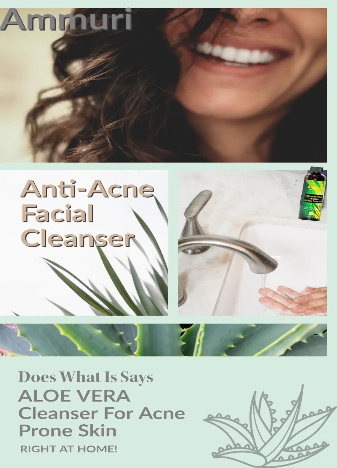 Ammuri Anti Acne Facial Cleanser for Acne Prone Skin