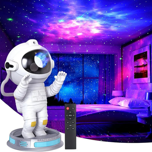 Astronaut Galaxy Star Projector – 360° LED Starry Sky Night Light