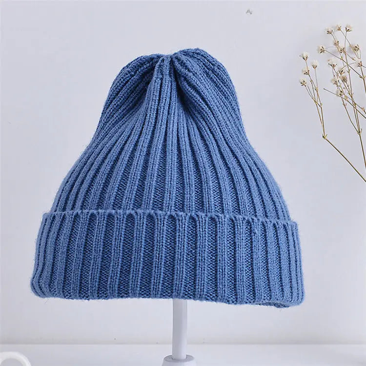 Baby & Toddler Ribbed Knit Beanie Hat, Soft Winter Cap for Boys & Girls (6M–4Y)