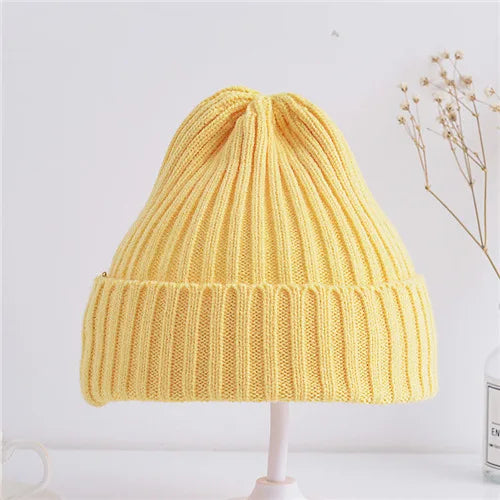 Baby & Toddler Ribbed Knit Beanie Hat, Soft Winter Cap for Boys & Girls (6M–4Y)
