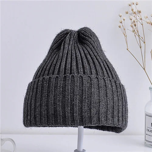 Baby & Toddler Ribbed Knit Beanie Hat, Soft Winter Cap for Boys & Girls (6M–4Y)